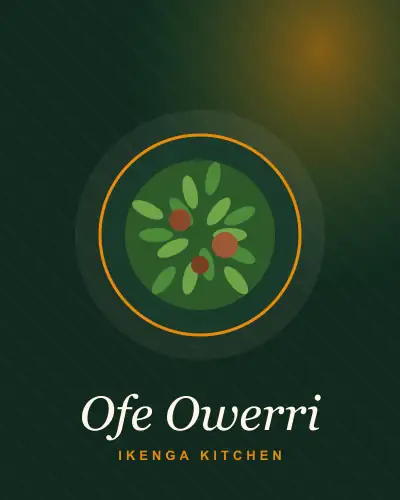 Ofe Owerri con fufu, garri o semo